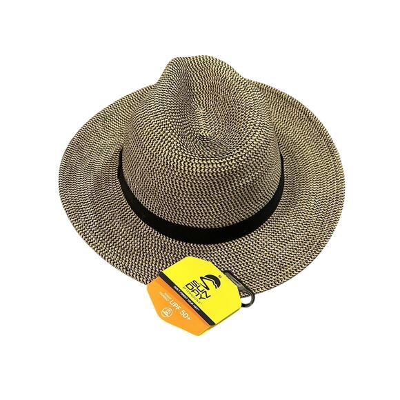 NWT Sun Day SPF 50+ Tweed Havana Hat size L - Picture 4 of 9